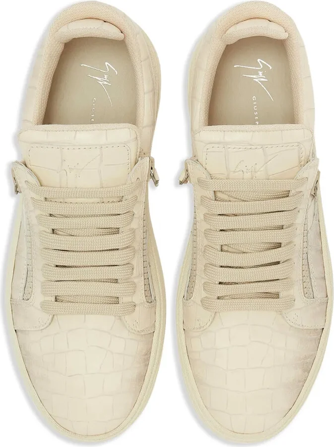 GZ94 crocodile-embossed sneakers - Image 4