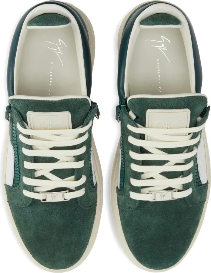 Gz94 Frankie zip-detail suede trainers - Image 3