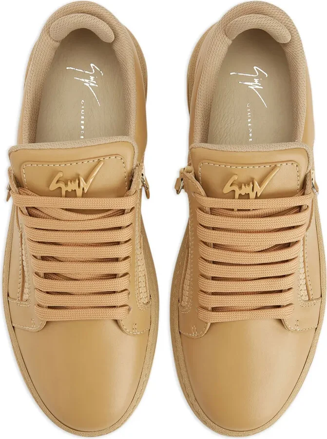 GZ94 logo-plaque leather sneakers - Image 4