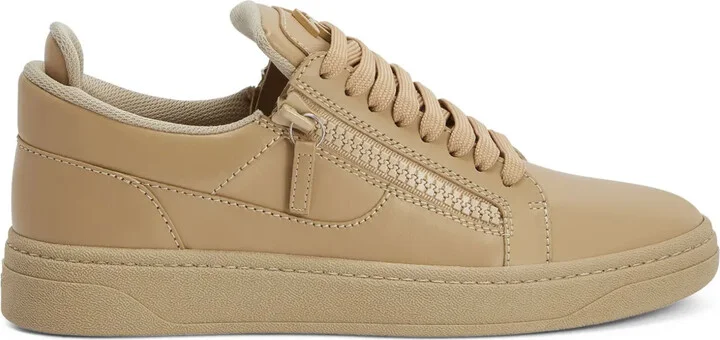 GZ94 logo-plaque leather sneakers