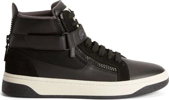 Gz94 panelled leather sneakers