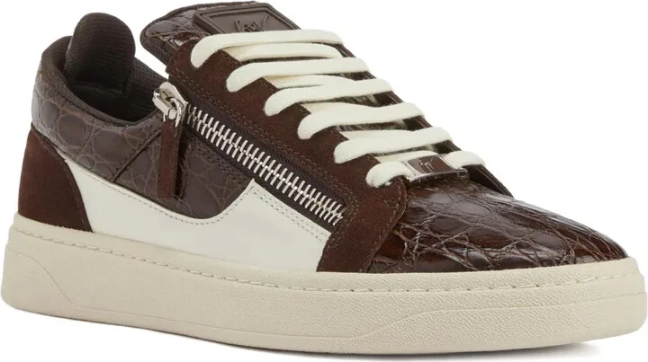 GZ94 panelled zip-detail sneakers