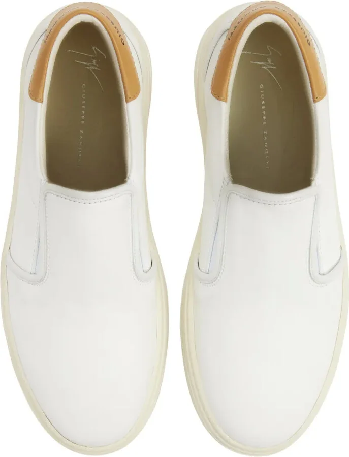 Gz94 smooth leather slip-on sneakers - Image 4