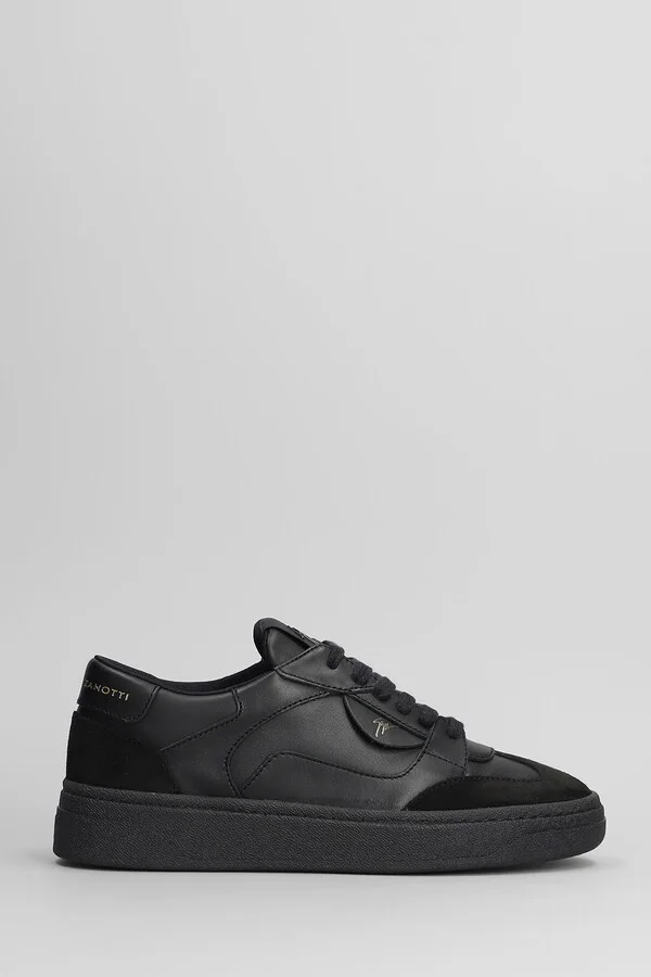 Gz94 Sneakers In Black Suede And Leather