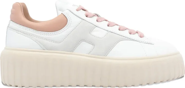 H-logo platform sneakers