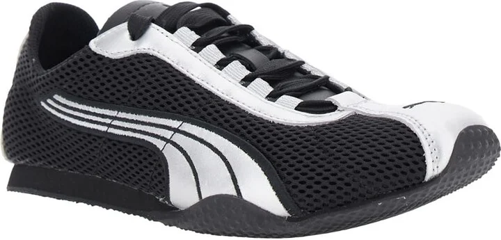 'h-street Og' Black Low Top Perforated Sneakers With Maxi Logo On The Tongue In Tech Fabric Unisex - Image 2