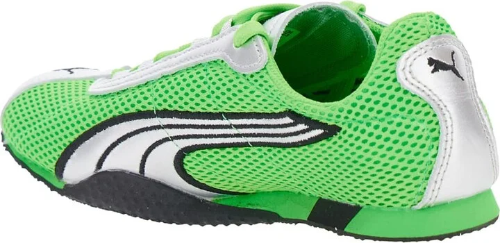 'h-street Og' Green Low Top Perforated Sneakers With Maxi Logo On The Tongue In Tech Fabric Unisex - Image 3