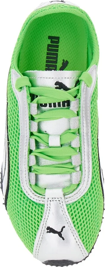 'h-street Og' Green Low Top Perforated Sneakers With Maxi Logo On The Tongue In Tech Fabric Unisex - Image 4