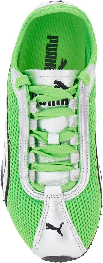 'H-Street Og' Green Low Top Perforated Sneakers With Maxi Logo On The Tongue In Tech Fabric Unisex - Image 4