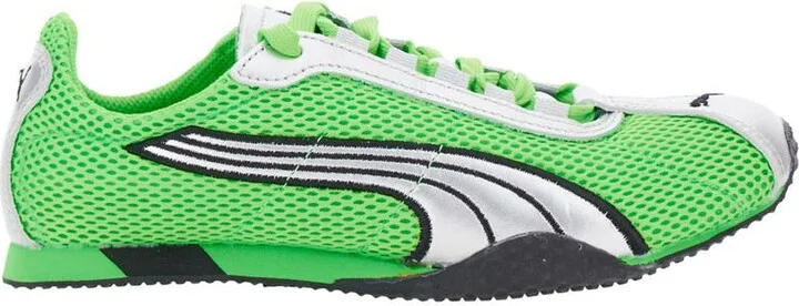 'H-Street Og' Green Low Top Perforated Sneakers With Maxi Logo On The Tongue In Tech Fabric Unisex