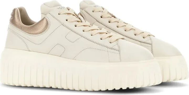 H-Stripes lace-up leather sneakers - Image 2