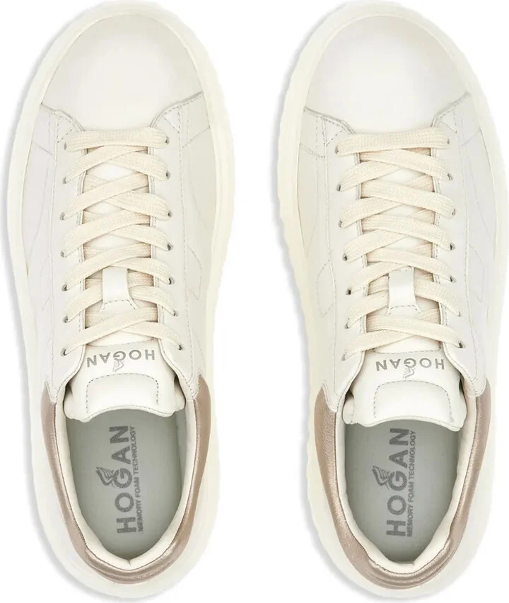 H-Stripes lace-up leather sneakers - Image 5