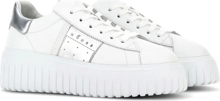 H-Stripes lace-up leather sneakers - Image 2