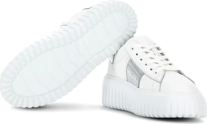 H-Stripes lace-up leather sneakers - Image 4