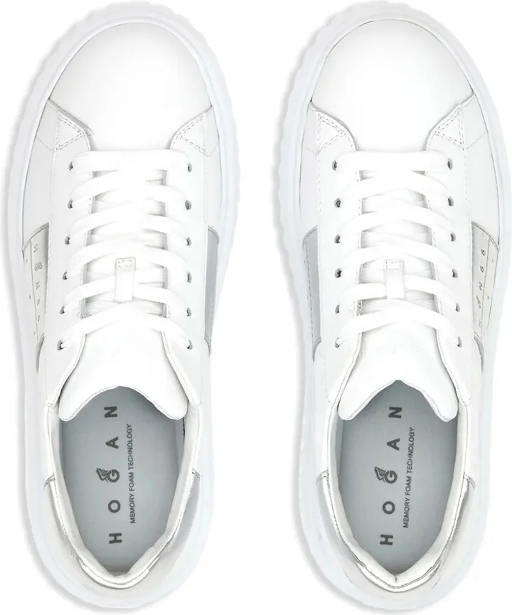 H-Stripes lace-up leather sneakers - Image 5