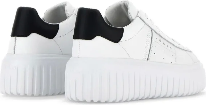 H-Stripes lace-up leather sneakers - Image 3