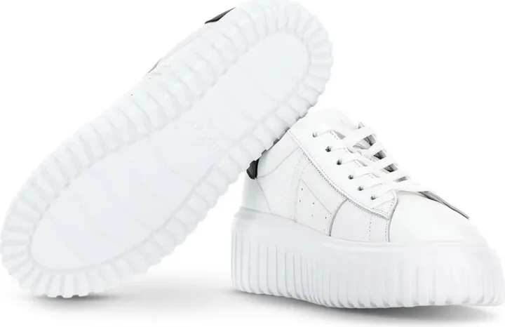 H-Stripes lace-up leather sneakers - Image 4
