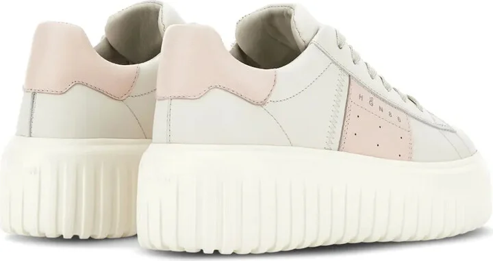 H-Stripes lace-up leather sneakers - Image 3