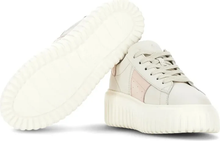 H-Stripes lace-up leather sneakers - Image 4