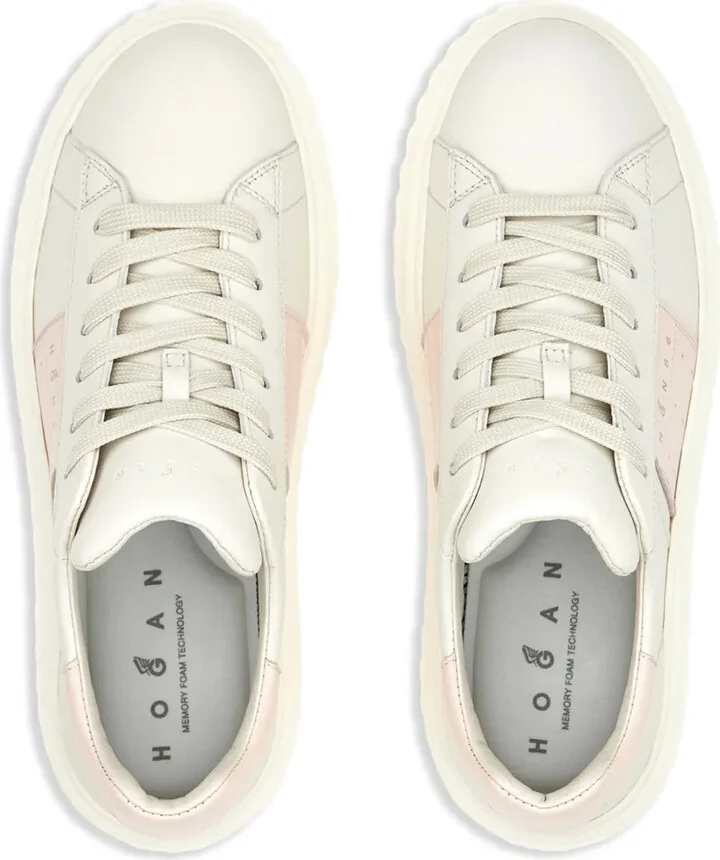 H-Stripes lace-up leather sneakers - Image 5