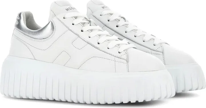H-Stripes lace-up leather sneakers - Image 2