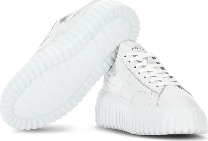H-Stripes lace-up leather sneakers - Image 4