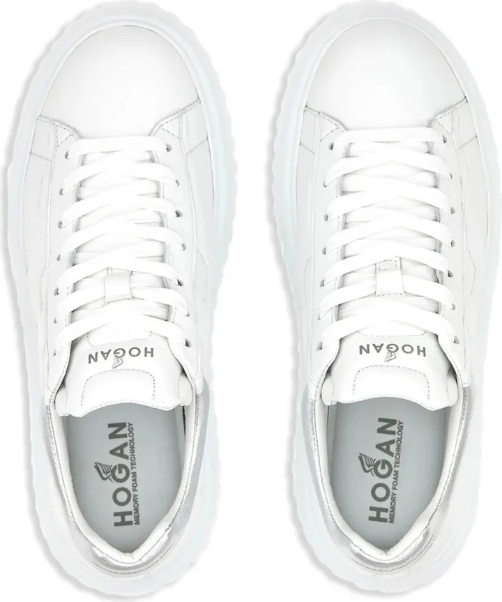 H-Stripes lace-up leather sneakers - Image 5