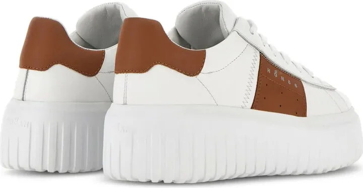 H-Stripes lace-up leather sneakers - Image 3