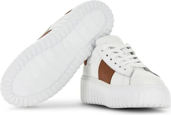 H-Stripes lace-up leather sneakers - Image 4