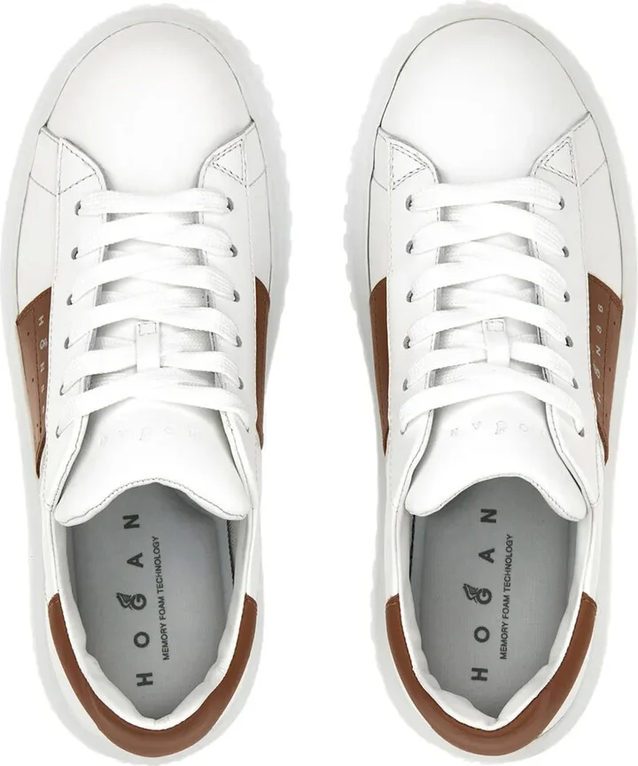 H-Stripes lace-up leather sneakers - Image 5