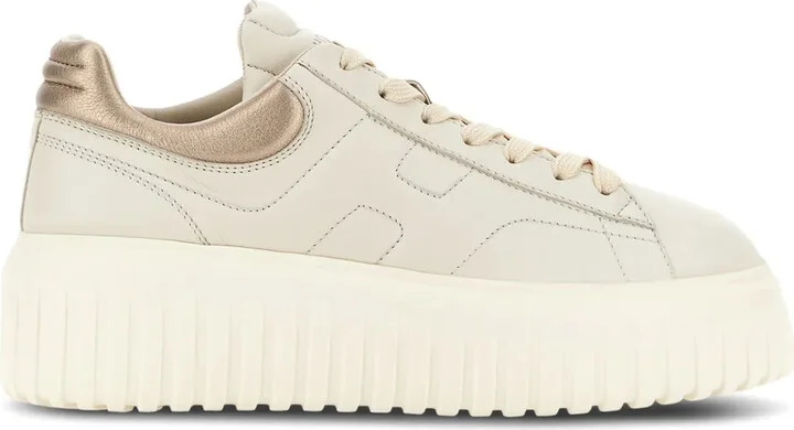 H-Stripes lace-up leather sneakers