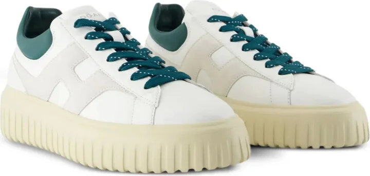 H-Stripes leather platform low-top sneakers - Image 2