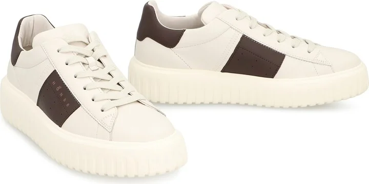 H-stripes Leather Sneakers - Image 3