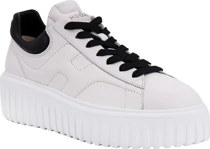 H-stripes Leather Sneakers With Contrasting Detail - Image 2