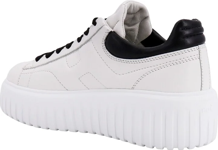 H-stripes Leather Sneakers With Contrasting Detail - Image 3