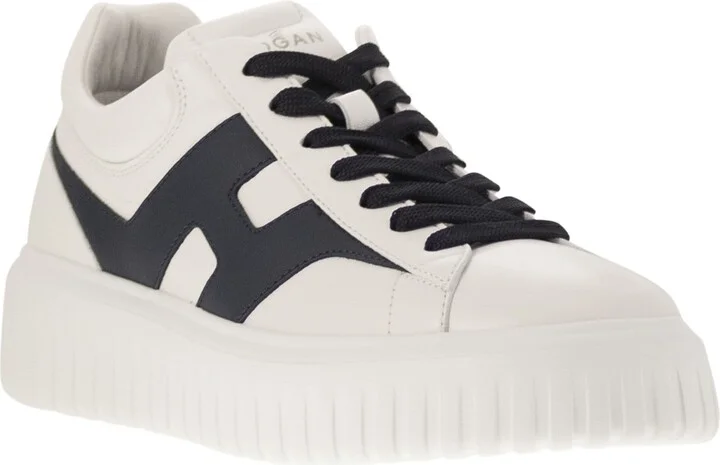 H-stripes - Leather Trainers With Side H - Image 2
