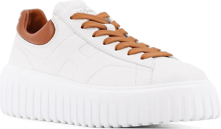 H-stripes Low-top Leather Sneakers - Image 2