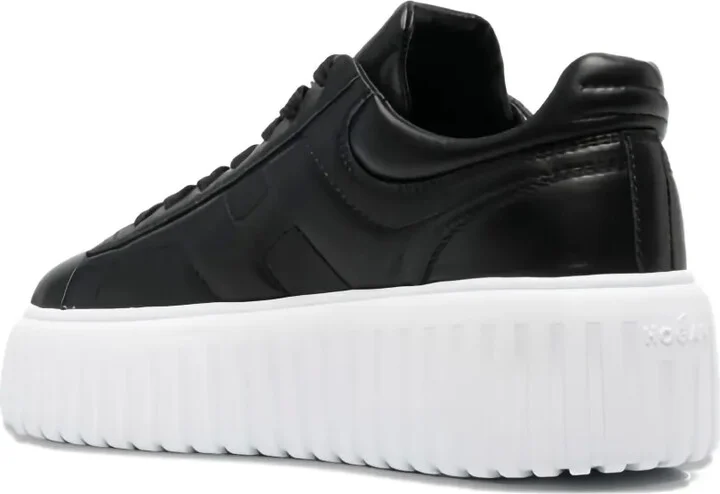 H-stripes quilted platform lace-up sneakers - Image 3