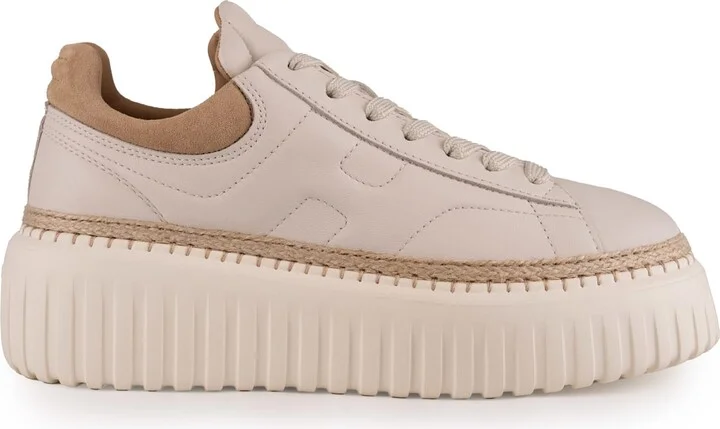 H-stripes Sneakers In Leather