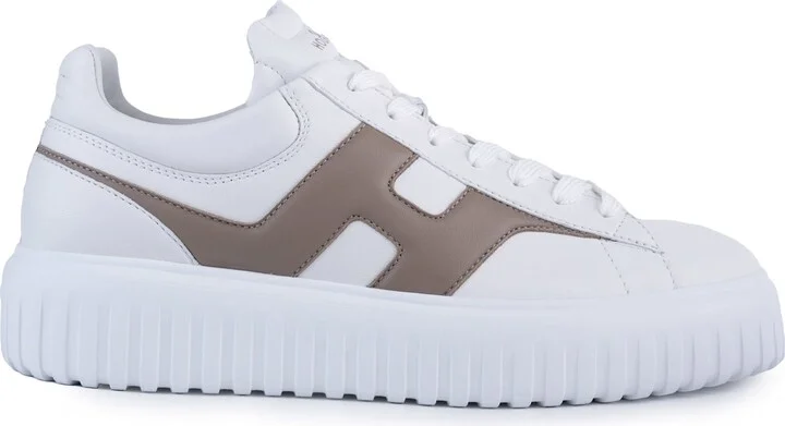 H-stripes Sneakers In Leather