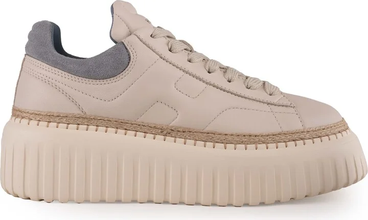 H-stripes Sneakers In Leather