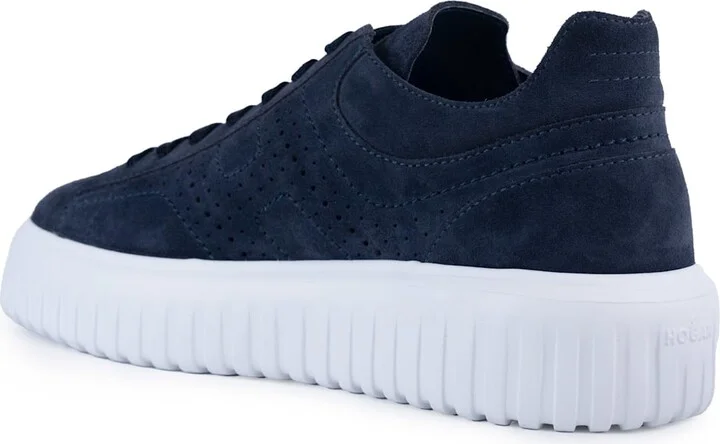 H-stripes Sneakers In Suede - Image 2