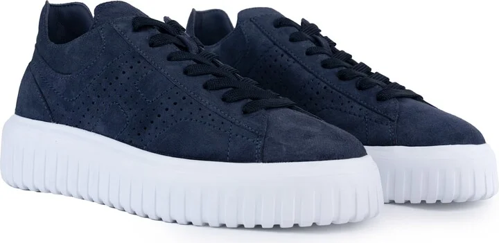 H-stripes Sneakers In Suede - Image 4
