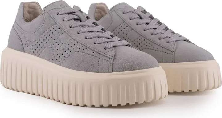 H-stripes Sneakers In Suede - Image 4