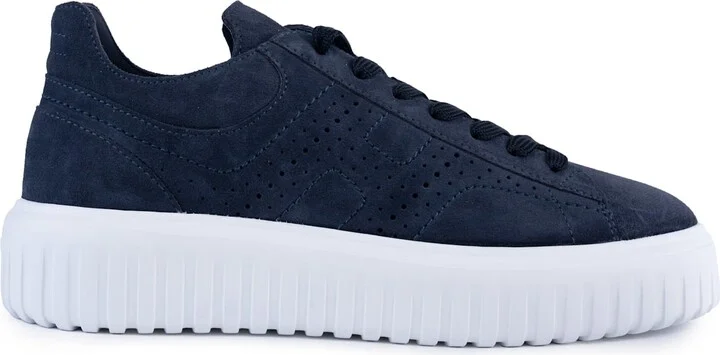 H-stripes Sneakers In Suede