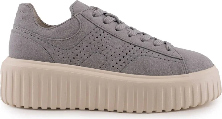 H-stripes Sneakers In Suede