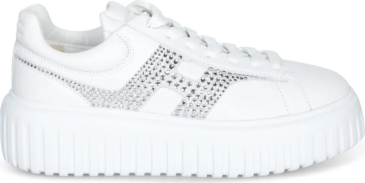H-stripes Strass White Sneakers