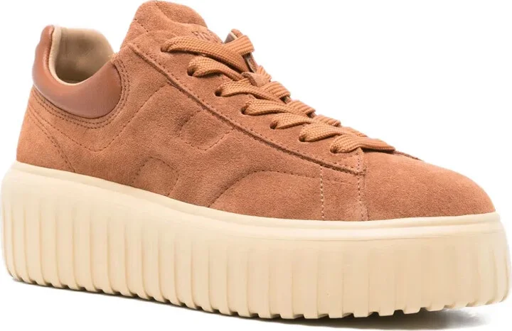 H-Stripes suede platform sneakers - Image 2
