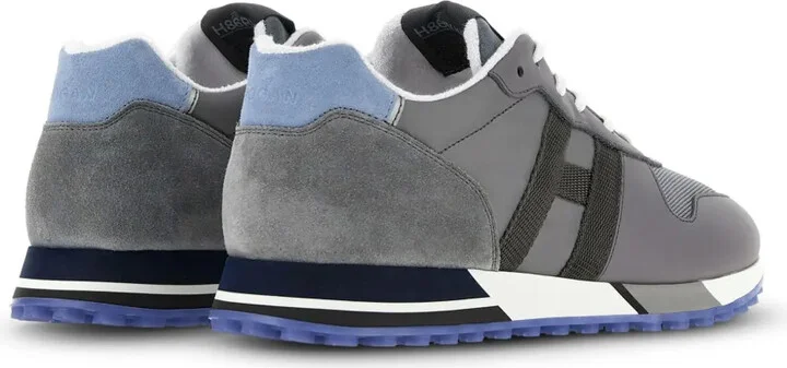 H383 panelled lace-up sneakers - Image 3