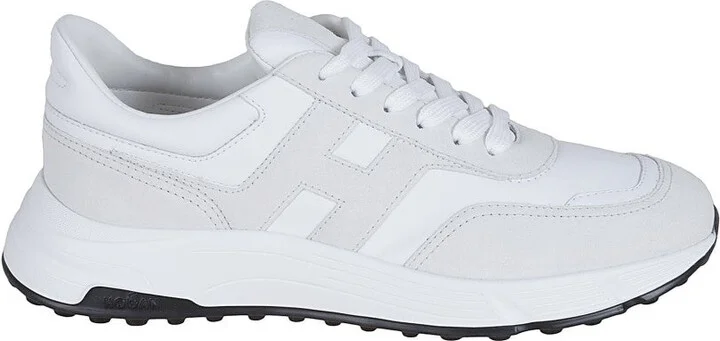 H563 White Leather Sneakers